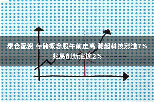 泰仓配资 存储概念股午前走高 澜起科技涨逾7%兆易创新涨逾2%