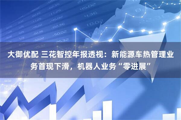 大御优配 三花智控年报透视：新能源车热管理业务首现下滑，机器人业务“零进展”