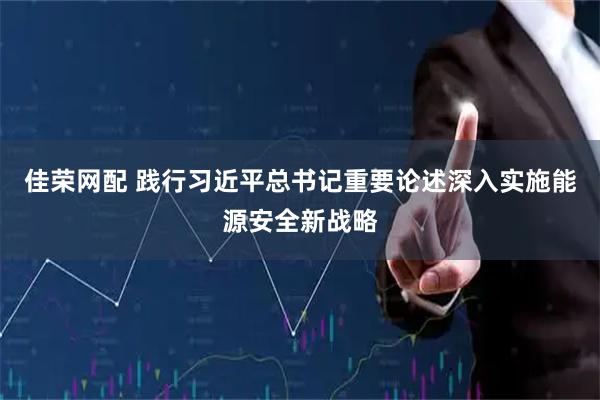 佳荣网配 践行习近平总书记重要论述深入实施能源安全新战略