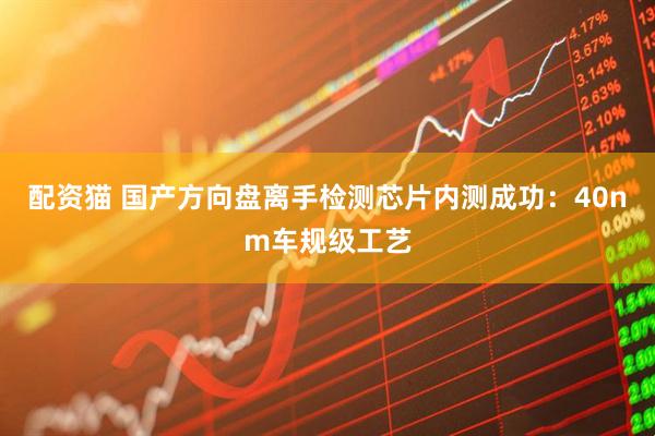 配资猫 国产方向盘离手检测芯片内测成功：40nm车规级工艺